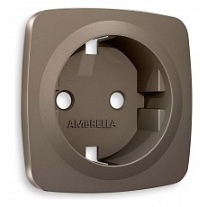 Накладка для розетки с заземлением ambrella volt quant op6360